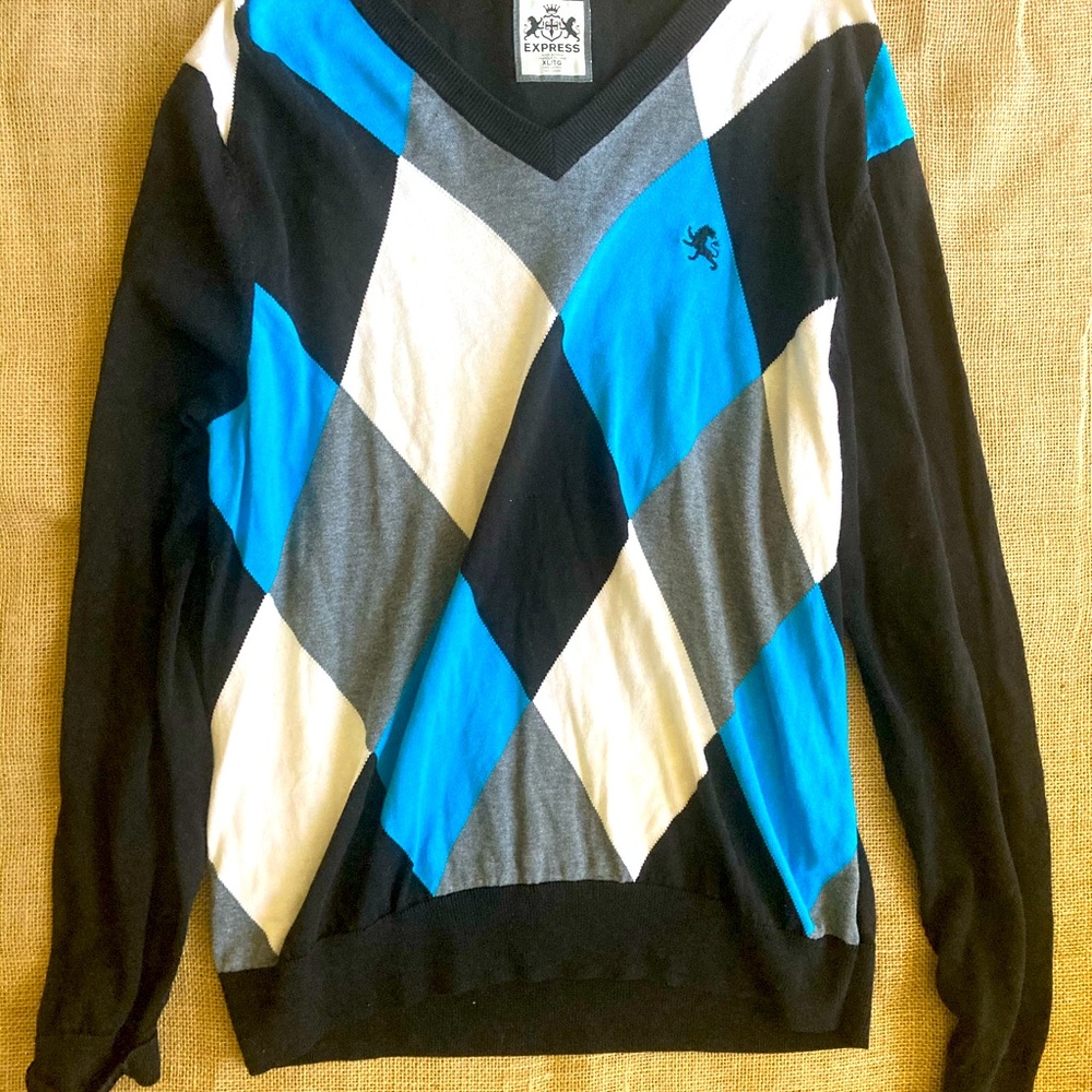 Men’s Express sweater Blue and Black